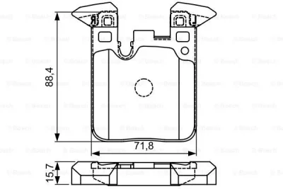 0 986 495 335 BOSCH Комплект тормозных колодок, дисковый тормоз