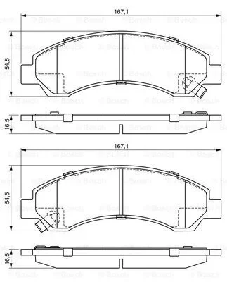 0 986 495 391 BOSCH Комплект тормозных колодок, дисковый тормоз