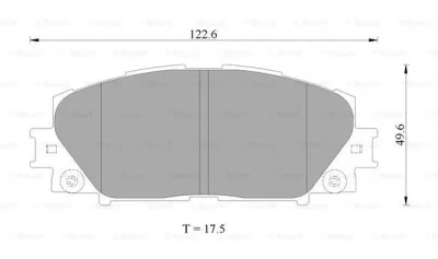 Комплект тормозных колодок, дисковый тормоз BOSCH 0 986 AB2 403