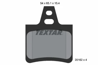 2016203 TEXTAR Комплект тормозных колодок, дисковый тормоз