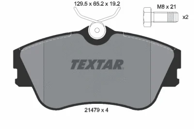 2147902 TEXTAR Комплект тормозных колодок, дисковый тормоз