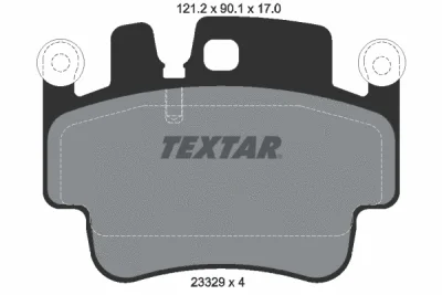 2332902 TEXTAR Комплект тормозных колодок, дисковый тормоз