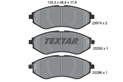 2397406 TEXTAR Комплект тормозных колодок, дисковый тормоз