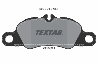 Комплект тормозных колодок, дисковый тормоз TEXTAR 2445901