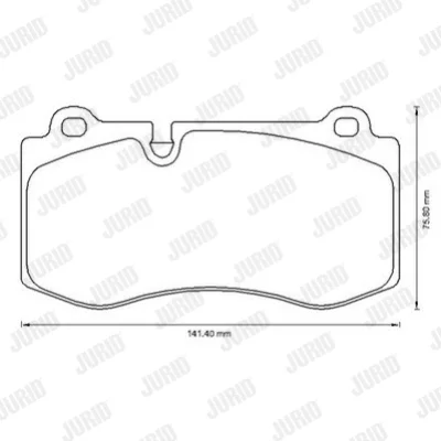573178J JURID Комплект тормозных колодок, дисковый тормоз