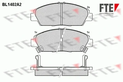 BL1402A2 FTE Комплект тормозных колодок, дисковый тормоз