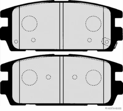 J3610511 HERTH+BUSS Комплект тормозных колодок, дисковый тормоз