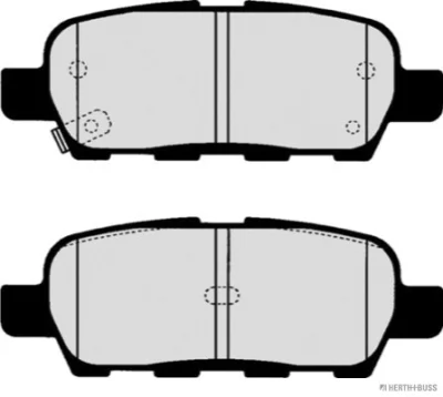 Комплект тормозных колодок, дисковый тормоз HERTH+BUSS J3611044