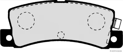 Комплект тормозных колодок, дисковый тормоз HERTH+BUSS J3612008