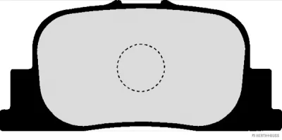 Комплект тормозных колодок, дисковый тормоз HERTH+BUSS J3612031