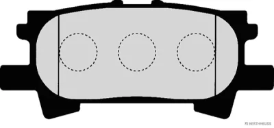 J3612037 HERTH+BUSS Комплект тормозных колодок, дисковый тормоз