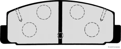 Комплект тормозных колодок, дисковый тормоз HERTH+BUSS J3613002
