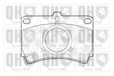 Комплект тормозных колодок, дисковый тормоз QUINTON HAZELL BP416