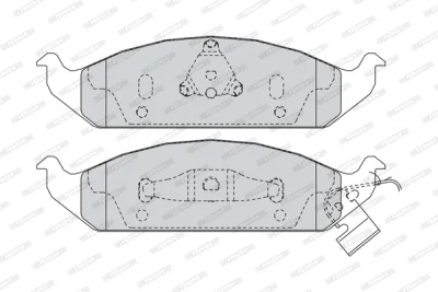 FDB1254 FERODO Комплект тормозных колодок, дисковый тормоз