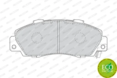 Комплект тормозных колодок, дисковый тормоз FERODO FDB1505
