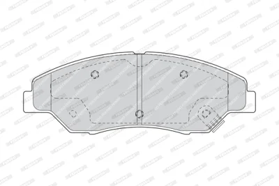 FDB1536 FERODO Комплект тормозных колодок, дисковый тормоз