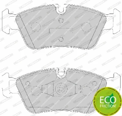 FDB1751 FERODO Комплект тормозных колодок, дисковый тормоз