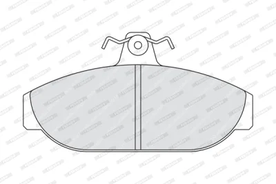 FDB317 FERODO Комплект тормозных колодок, дисковый тормоз