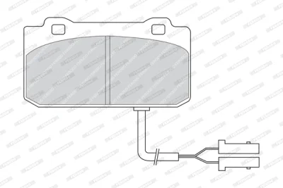 FDB441 FERODO Комплект тормозных колодок, дисковый тормоз