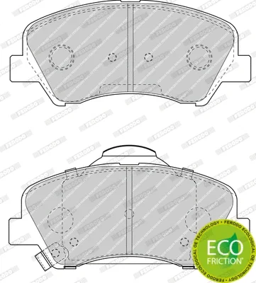Комплект тормозных колодок, дисковый тормоз FERODO FDB4623