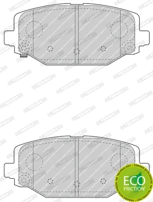 FDB4778 FERODO Комплект тормозных колодок, дисковый тормоз