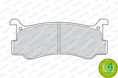 FDB482 FERODO Комплект тормозных колодок, дисковый тормоз