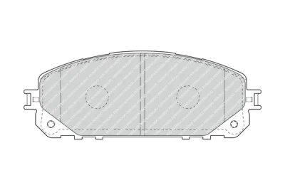 FDB4882 FERODO Комплект тормозных колодок, дисковый тормоз