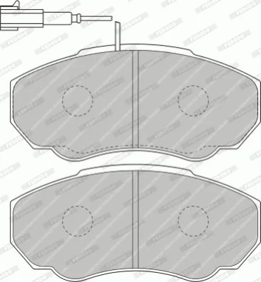 FVR1478 FERODO Комплект тормозных колодок, дисковый тормоз
