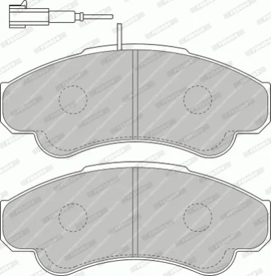 FVR1479 FERODO Комплект тормозных колодок, дисковый тормоз