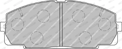 Комплект тормозных колодок, дисковый тормоз FERODO FVR1884