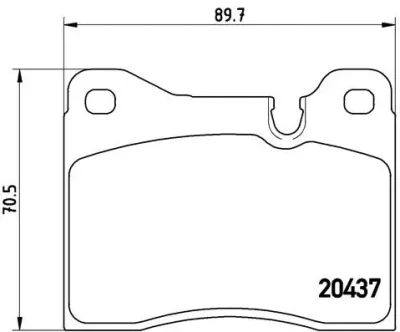 P 06 003 BREMBO Комплект тормозных колодок, дисковый тормоз
