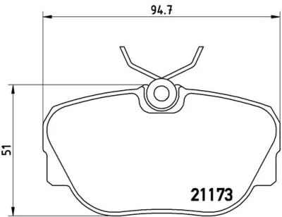 P 06 010 BREMBO Комплект тормозных колодок, дисковый тормоз