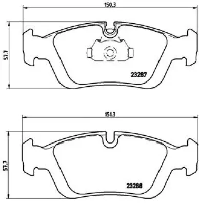 P 06 024 BREMBO Комплект тормозных колодок, дисковый тормоз