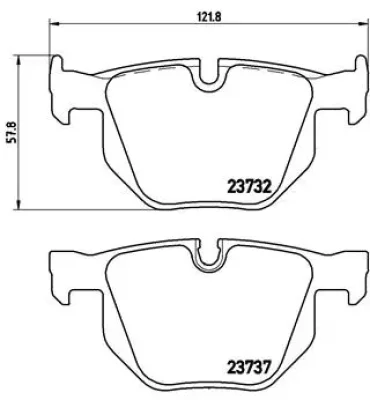 P 06 033 BREMBO Комплект тормозных колодок, дисковый тормоз