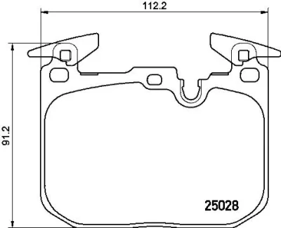 P 06 088 BREMBO Комплект тормозных колодок, дисковый тормоз