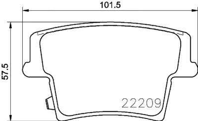 Комплект тормозных колодок, дисковый тормоз BREMBO P 11 040