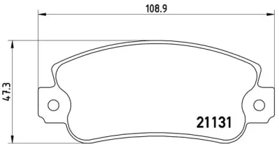 P 23 029 BREMBO Комплект тормозных колодок, дисковый тормоз