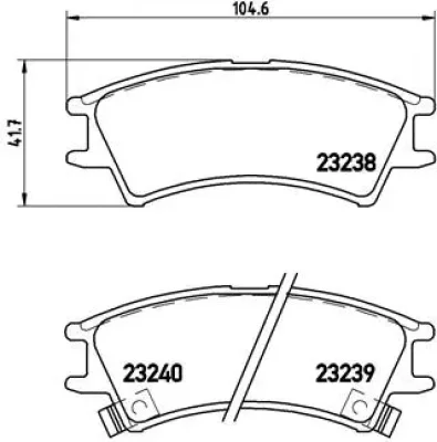 P 30 011 BREMBO Комплект тормозных колодок, дисковый тормоз