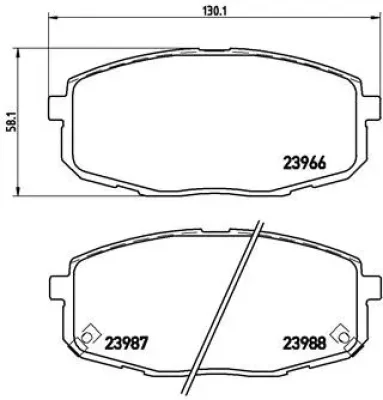 P 30 034 BREMBO Комплект тормозных колодок, дисковый тормоз