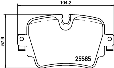 P 36 032 BREMBO Комплект тормозных колодок, дисковый тормоз