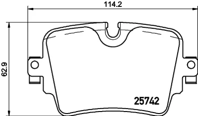 Комплект тормозных колодок, дисковый тормоз BREMBO P 36 033