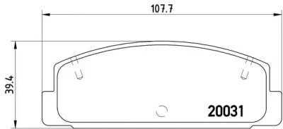 P 49 037 BREMBO Комплект тормозных колодок, дисковый тормоз