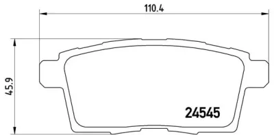 P 49 041 BREMBO Комплект тормозных колодок, дисковый тормоз