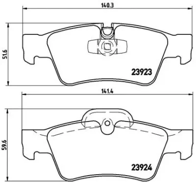 P 50 064 BREMBO Комплект тормозных колодок, дисковый тормоз