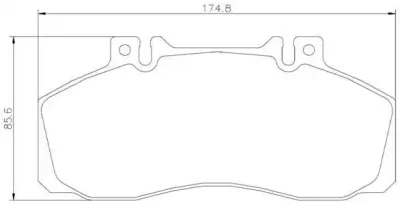 P 50 065 BREMBO Комплект тормозных колодок, дисковый тормоз