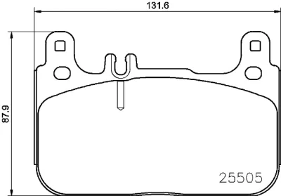 P 50 128 BREMBO Комплект тормозных колодок, дисковый тормоз