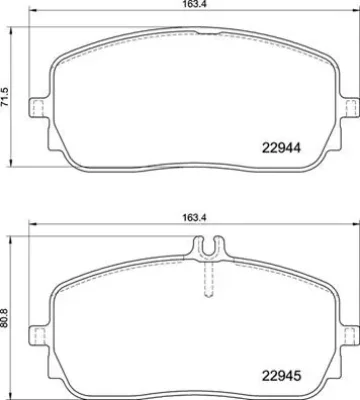 Комплект тормозных колодок, дисковый тормоз BREMBO P 50 152