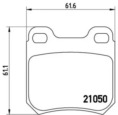 P 59 014 BREMBO Комплект тормозных колодок, дисковый тормоз