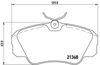 P 59 016 BREMBO Комплект тормозных колодок, дисковый тормоз