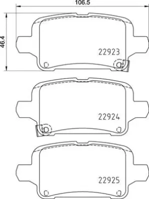 P 59 095 BREMBO Комплект тормозных колодок, дисковый тормоз